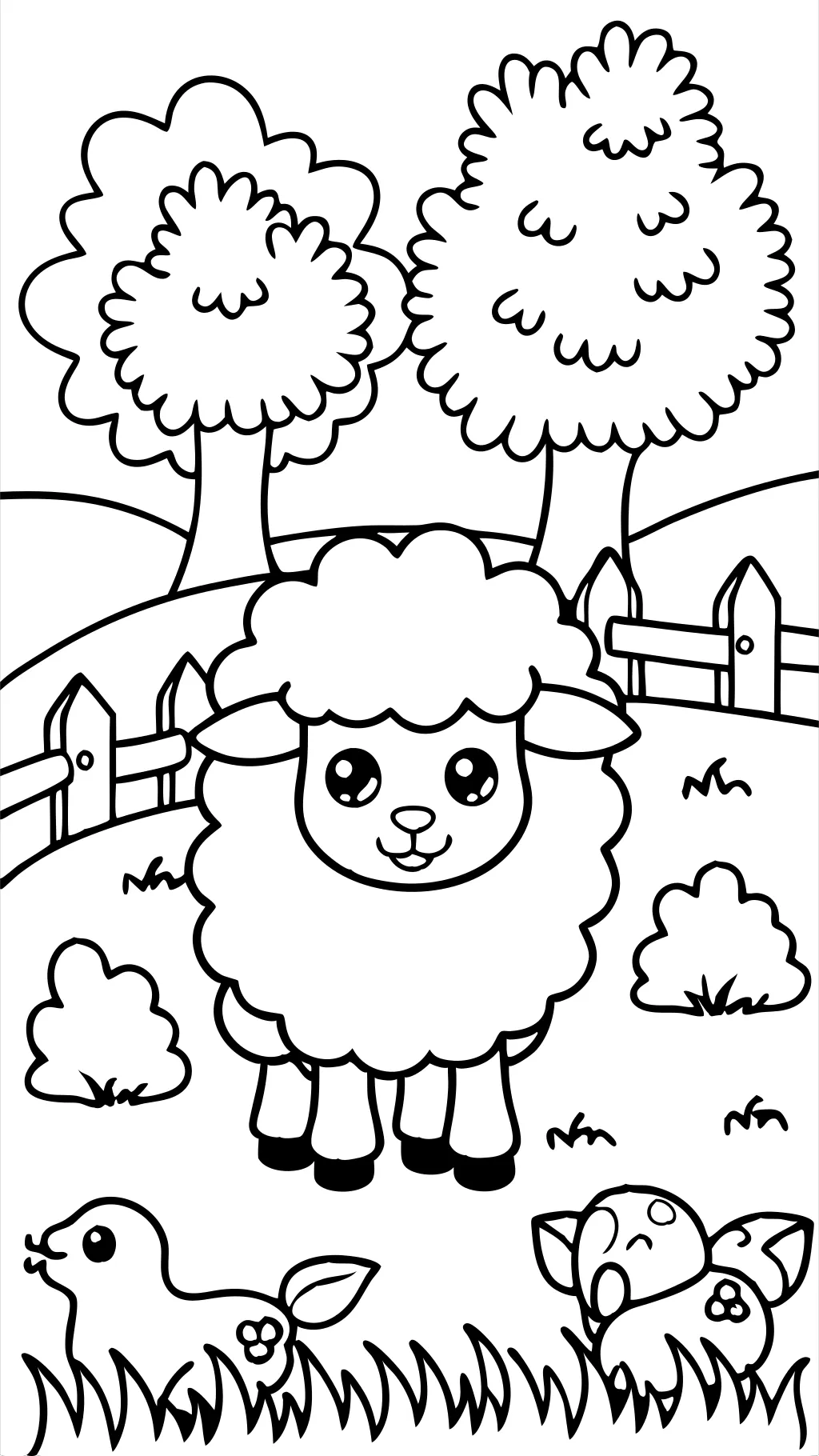 sheep coloring pages